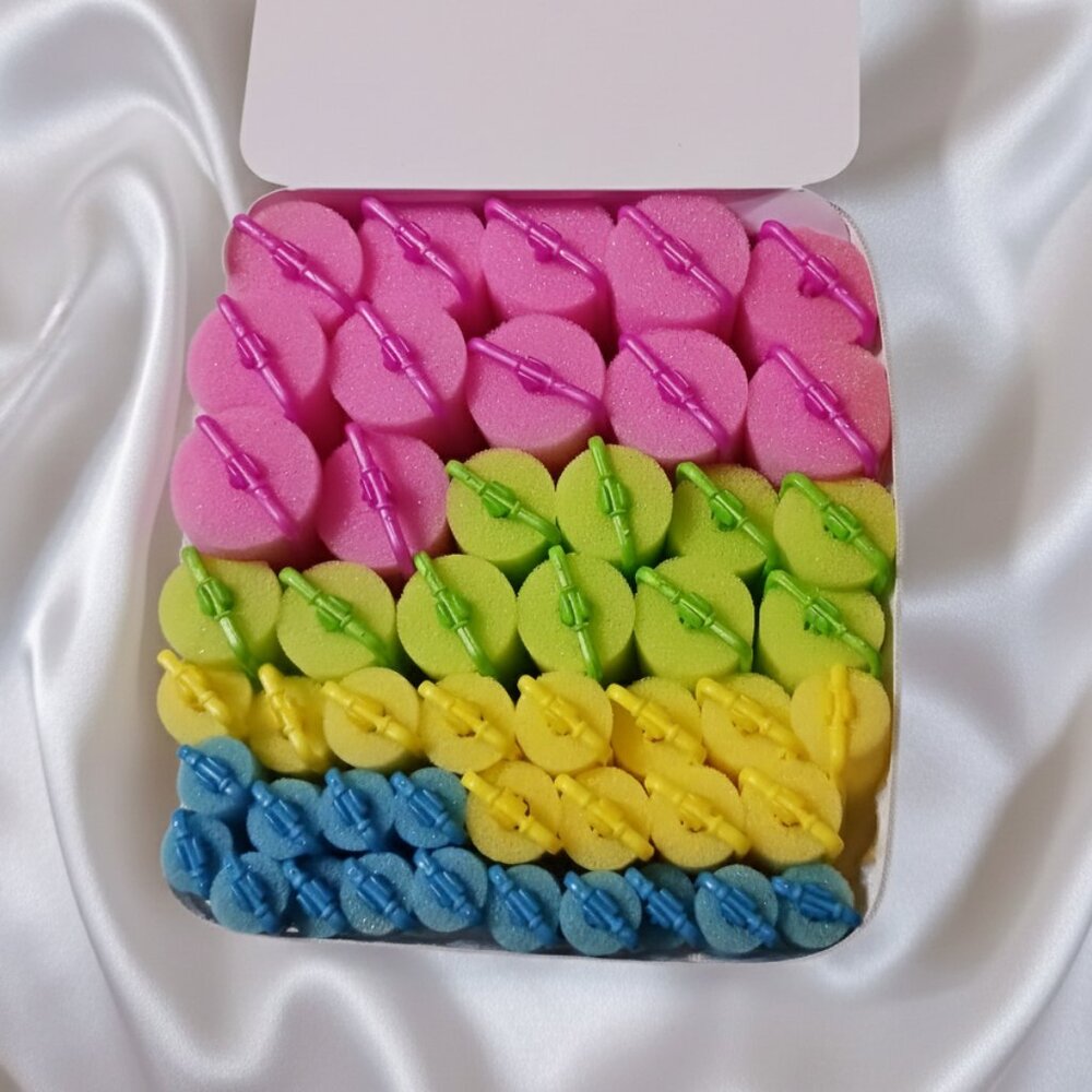 CVS Beauty 360 Soft Foam Hair Rollers 48 Pack Assorted Sizes NWT - Picture 5 of 7